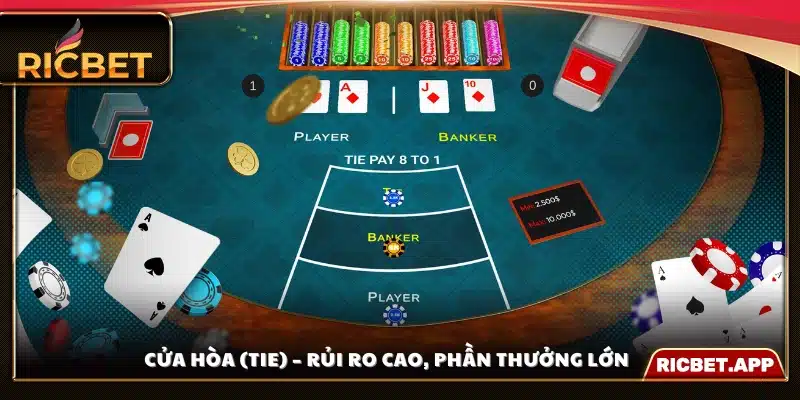 Cược Tie trong Baccarat Ricbet