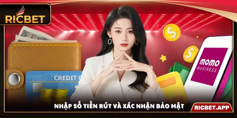 Nhập số tiền và xác minh bảo mật